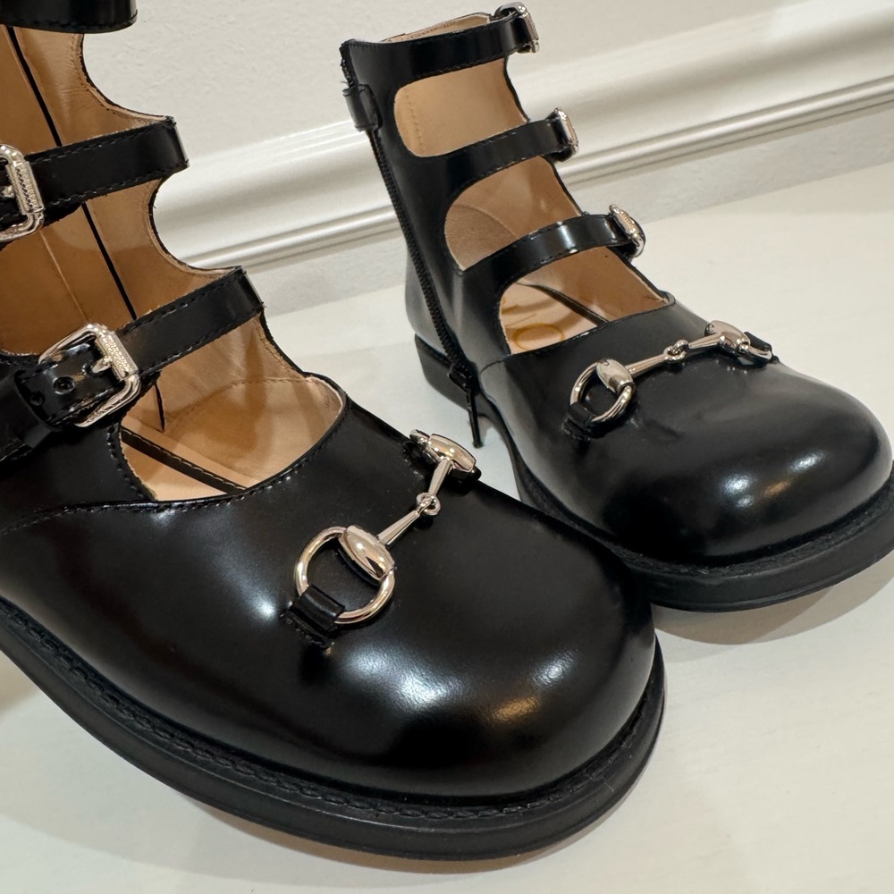 Gucci Black Kids Leather Boots - Picture 3 of 7